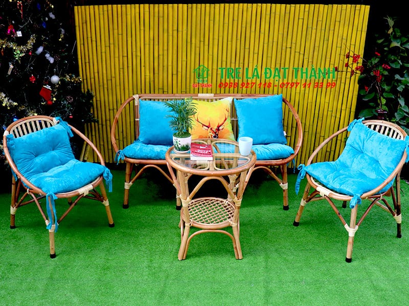 Bàn Ghế Mây Phòng Khách - BGMPK023